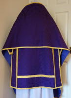 Purple High Mass Set of Roman Church Vestments